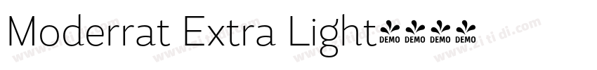 Moderrat Extra Light字体转换